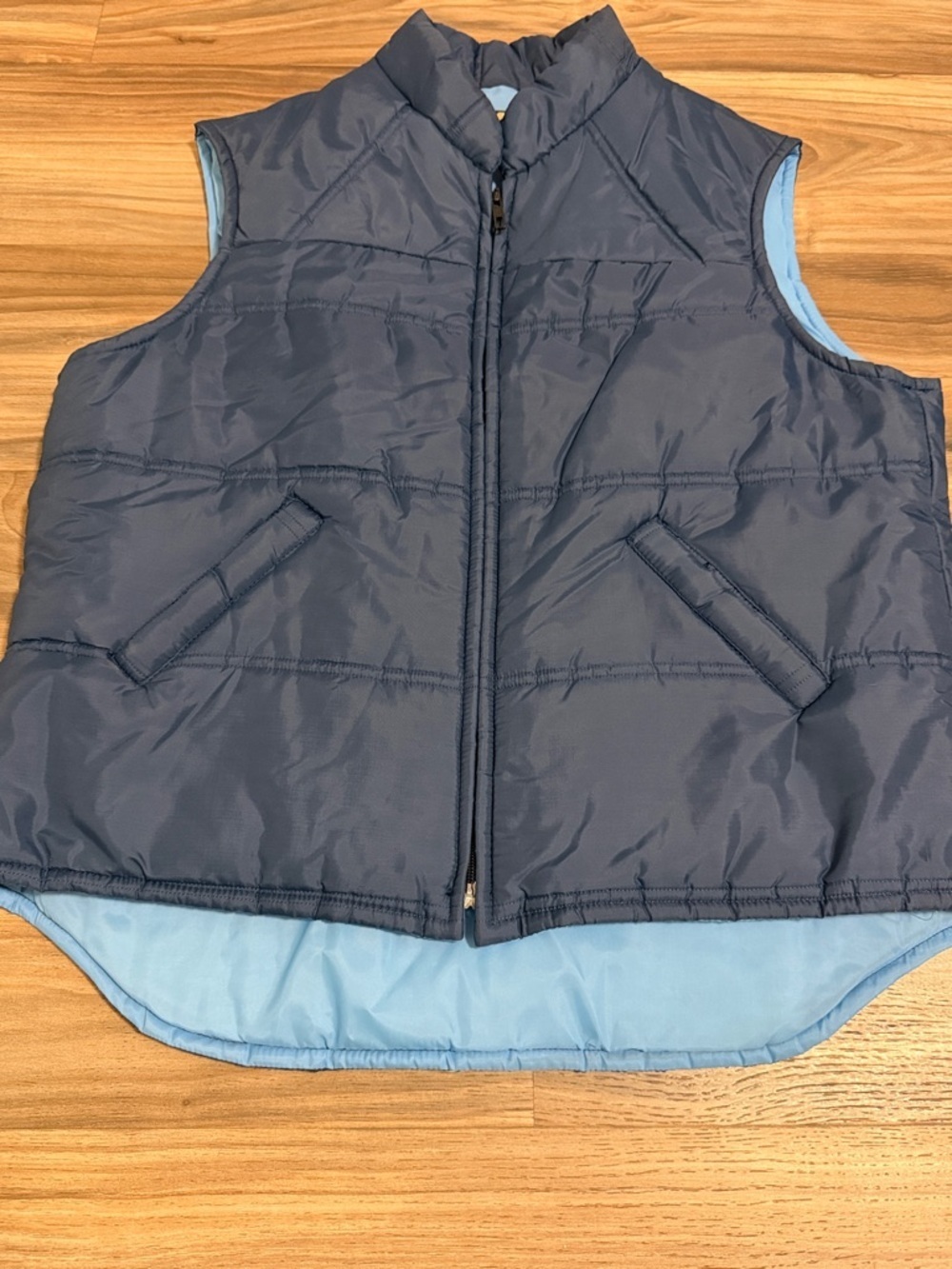 Vintage 80's Sears Puffer Vest Men’s Sz. L Blue Ski Hiking 70's Gorpcore